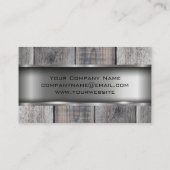 Metal Wood | GEBÄUDE Visitenkarte (Rückseite)