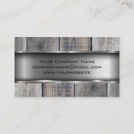 Metal Wood | GEBÄUDE Visitenkarte (Rückseite)