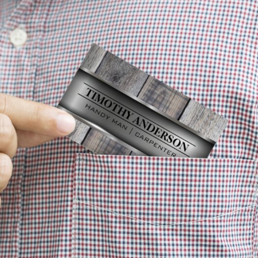 Metal Wood | GEBÄUDE Visitenkarte