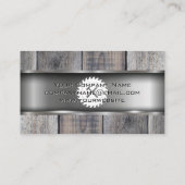 Metal Wood | Saat und Hammer Visitenkarte (Rückseite)