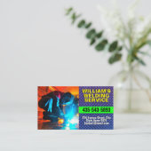 Metal Work Services | Metal Fabrication & Welding Visitenkarte (Stehend Vorderseite)