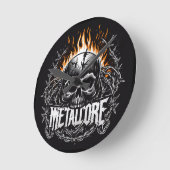 Metalcore Runde Wanduhr (Winkel)
