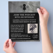 Metaleffekt, Podcaster, Podcast Flyer (Hand)