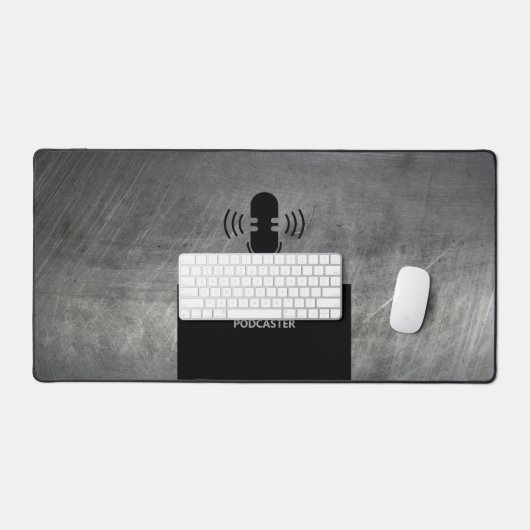 Metaleffekt, Podcaster, Podcast Schreibtischunterlage (Tastatur & Maus)