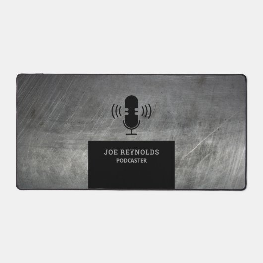 Metaleffekt, Podcaster, Podcast Schreibtischunterlage (Vorderseite)