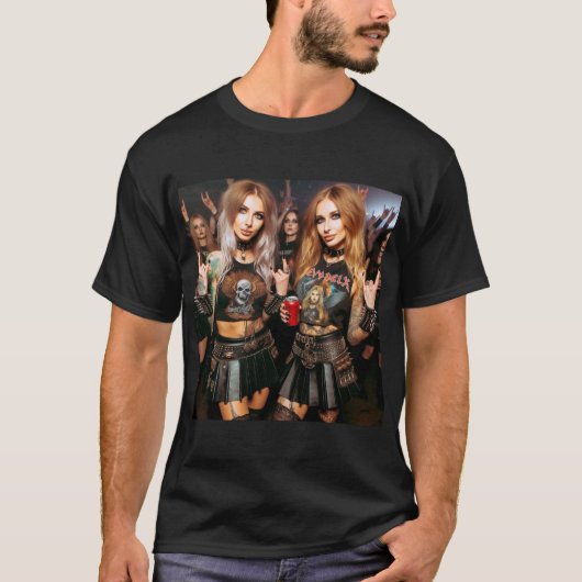 Metaleras en concierto T-Shirt (Vorderseite)