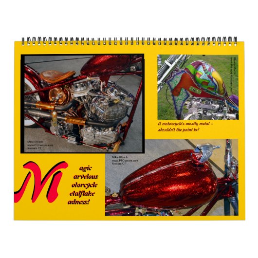 Metalflake Madness Riesige Motorradfarbe 2014 Kalender (Titelbild)