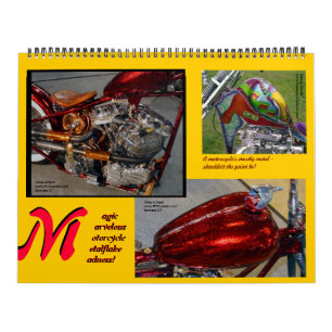 Metalflake Madness Riesige Motorradfarbe 2014 Kalender