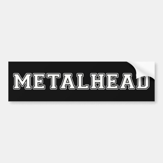 Metalhead Autoaufkleber (Vorne)
