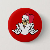 Metalhead Santa Button (Vorderseite)