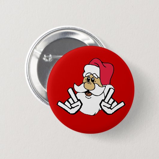 Metalhead Santa Button (Vorne & Hinten)