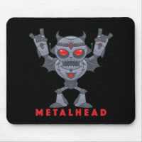 Metalhead - Schwermetall-Roboter-Teufel - mit Text
