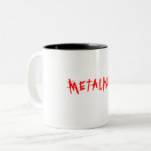 METALHEAD ZWEIFARBIGE TASSE (Vorderseite Links)