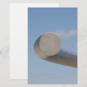 Metalic Blue Skies Briefpapier (Vorne/Hinten)