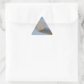 Metalic Blue Skies Dreieckiger Aufkleber (Tasche)