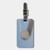 Metalic Blue Skies Gepäckanhänger (Vorderseite vertikal)