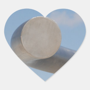 Metalic Blue Skies Herz-Aufkleber