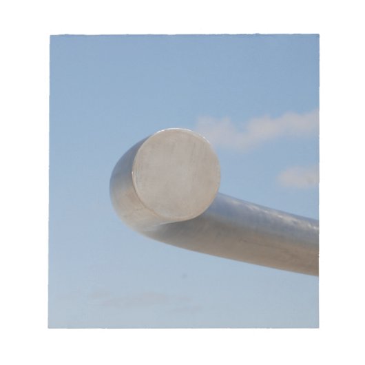 Metalic Blue Skies Notizblock (Vorderseite)