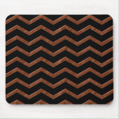 Metalic Bronze Zig Zag Muster Mousepad (Vorne)