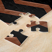 Metalic Bronze Zig Zag Muster Puzzle (Seite)