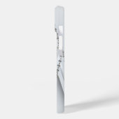 Metall-3-D-Look Kalligrafie Gold Monogram Diamond Case-Mate iPhone Hülle (Rückseite / Links)