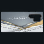 Metall-3-D-Look Kalligrafie Gold Monogram Diamond Samsung Galaxy Hülle<br><div class="desc">Jeder Glitzer oder Diamanten im Design sind Fotos und simuliert. Dieses Design kann in dem Bereich personalisiert werden, der durch das Ändern des Fotos und/oder Textes zur Verfügung gestellt wird. Sie können auch angepasst werden, indem Sie auf Vorlage personalisieren klicken und dann auf die Schaltfläche klicken, um weitere Optionen anzupassen,...</div>