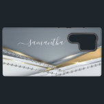 Metall-3-D-Look Kalligrafie Gold Monogram Diamond Samsung Galaxy Hülle<br><div class="desc">Jeder Glitzer oder Diamanten im Design sind Fotos und simuliert. Dieses Design kann in dem Bereich personalisiert werden, der durch das Ändern des Fotos und/oder Textes zur Verfügung gestellt wird. Sie können auch angepasst werden, indem Sie auf Vorlage personalisieren klicken und dann auf die Schaltfläche klicken, um weitere Optionen anzupassen,...</div>