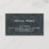 Metall-Abfall wollte Geschäfts-Karte Visitenkarte (Rückseite)