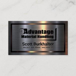 Metall Aluminium Advantage Material Handling Visitenkarte