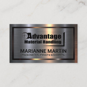 Metall Aluminium Advantage Material Handling Visitenkarte