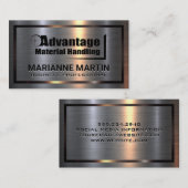 Metall Aluminium | Advantage Material Handling Visitenkarte (Vorne/Hinten)