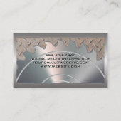 Metall-Aluminium-Stahl | Industriegewerbe Visitenkarte (Rückseite)