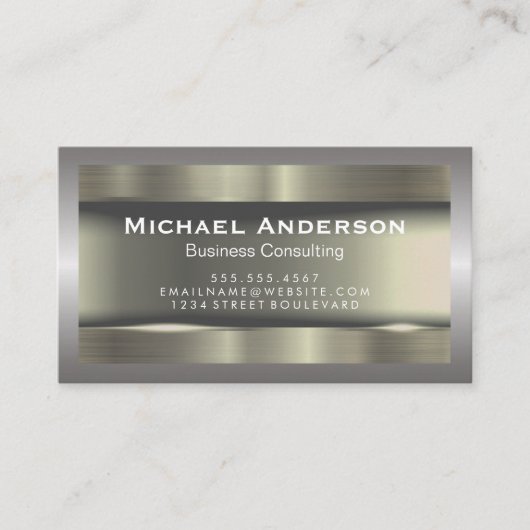 Metall an der Metallgrenze Visitenkarte (Vorderseite)