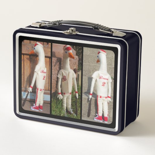 Metall Blechdose Vintage Style Black-Serie Metall Brotdose (Vorderseite)