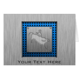 Metall-Blick Stier-Reiter