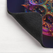 Metall-Blumen-Fraktal Mousepad (Ecke)