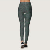 Metall Blumenv Leggings (Rückseite)