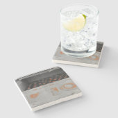 Metall cooler steinuntersetzer (Seitenansicht)