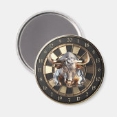 Metall Dartboard mit Bulle - golden Bull Magnet (Vorderseite/Rückseite)