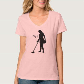Metall, das ermittelt - ich grabe es - Damen V - T-Shirt