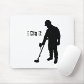 Metall, das ermittelt - ich grabe es - Mousepad (Mit Mouse)
