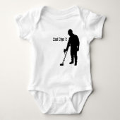 Metall, das ermittelt - Vater gräbt es - Strampler (Vorderseite)