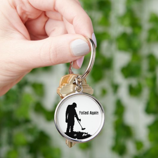 Metall, das ermittelt - vereitelt wieder - schlüsselanhänger (Hand)