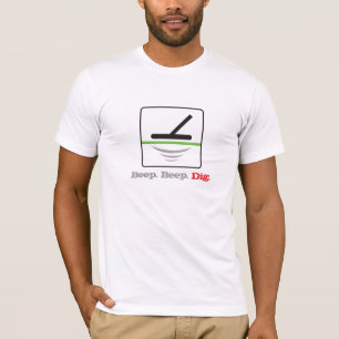 Metall, das Signalton-Signalton-Grabung ermittelt T-Shirt