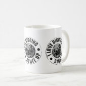Metall, das Tasse, ein ideales Geschenk ermittelt Kaffeetasse (VorderseiteRechts)