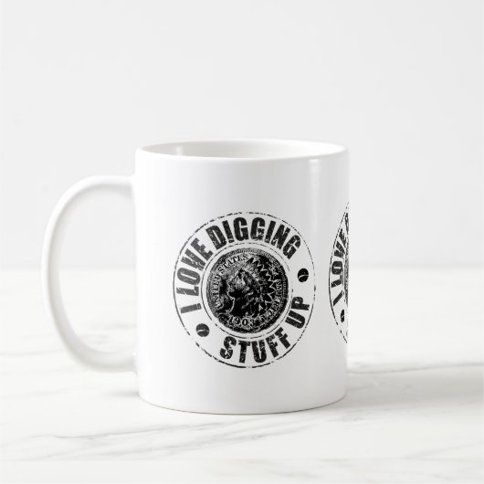 Metall, das Tasse, ein ideales Geschenk ermittelt Kaffeetasse (Links)