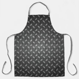 Metall Diamond Schachbrett Plate Heavy Metal ManHö Schürze