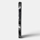 Metall-Dunkel-Edelstahl-Mosaik Case-Mate iPhone Hülle (Rückseite / Links)