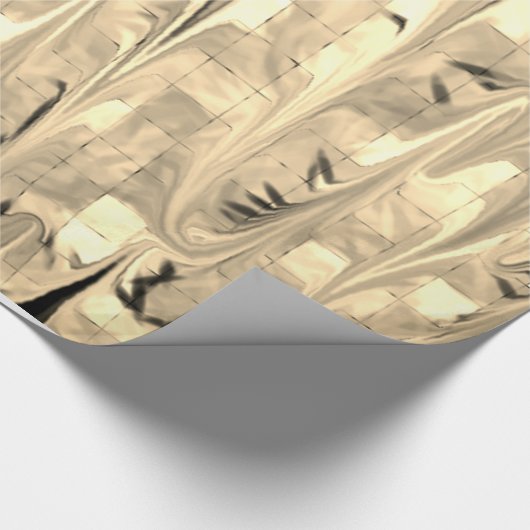 Metall Fudge glänzendes Verpackungspapier Geschenkpapier (Ecke)