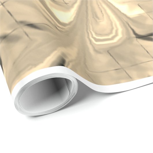 Metall Fudge glänzendes Verpackungspapier Geschenkpapier (Rolleneckpunkt)